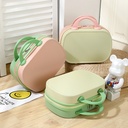 Factory direct round small fresh 14 inch suitcase cosmetic case small light suitcase storage portable case