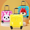 Children's luggage case luggage 18 inch boarding case 3D cartoon suitcase universal wheel gift holiday logo