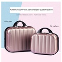 韩版化妆箱14寸手提箱子小行李箱旅行箱包手拎皮箱批发 制定logo