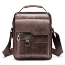 Crossbody Bag Men's Shoulder Bag Retro Vertical Portable Business Men's Bag Casual Men's Leather Bag Satchel Shoulder Bag