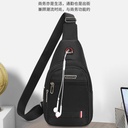 Men's Chest Bag Outdoor Sports Waist Bag Casual Shoulder Bag Shoulder Crossbody Bag Printed Logo Small Bag