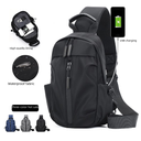 Backpack Men's Multi-functional Casual Chest Bag USB Business Travel Crossbody Bag Oxford Cloth Fashion Shoulder Bag
