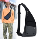 Korean Style Shoulder Bag Women's Trendy Chest Bag Contrast Color Waterproof Fashion Sports Casual Men's Chest Bag