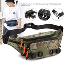 Factory outdoor men's waist bag fashion chest bag waterproof nylon cloth crossbody men's bag