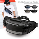 Factory direct fashion outdoor waist bag running close-fitting waist bag reflective strip chest bag anti-theft mobile phone cash register bag