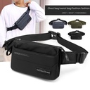 outdoor sports close-fitting waist bag trendy men's chest bag messenger bag multifunctional storage bag