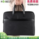 Kangbai 6847 Document Bag A4 Handbag Office Information Bag Business Zipper Men's Office Bag Large Capacity Computer Bag