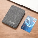 Canvas wallet men's short student thin fashion ultra-thin personality wallet simple multi-card fashion brand