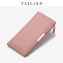 Wallet Women's Korean-style Long Wallet Multi-card Zipper Bag Women's Wallet Clutch purse Tillian
