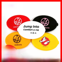 Silicone coin bag plastic dipping coin purse with bead chain keychain Japanese coin holder pvc printable LOGO pattern