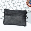Leather coin wallet sheepskin wallet headset bag leather key bag portable card bag digital data cable storage bag