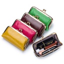 Genuine Leather Creative Coin Purse Women's Fashion Storage Coin Bag Mini Red Envelope Clip Bag Small and Exquisite