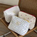 Korean Style Cosmetic Bag Mummy Bag Floral Storage Bag Quilted Diaper Bag