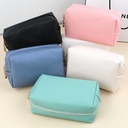 explosions PU trumpet hand cosmetic bag portable female travel wash bag cosmetic storage bag
