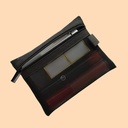 Side Mesh Makeup Bag Carry-on Lipstick Makeup Bag Black Mesh Large Medium Small ID Document Storage Bag