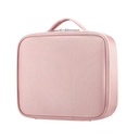 EVA Partition Free Layer Zipper Portable Cosmetic Bag Mini Waterproof Oxford Cloth Large Capacity Cosmetic Storage Bag