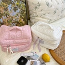 Homemade ins Style Candy Color Flower Cosmetic Bag Girl's Large Capacity Skin Care Storage Bag Portable Wash Bag