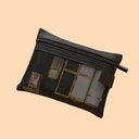 Side Mesh Makeup Bag Carry-on Lipstick Makeup Bag Black Mesh Large Medium Small ID Document Storage Bag