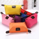 Korean cute dumpling makeup bag candy color dumpling bag waterproof folding wash bag gift bag