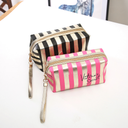 Phnom Penh Striped Cosmetic Bag Puleather Star Anise Storage Bag Women's Hand Bag Portable Toiletry Bag