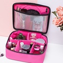 Korean Style Simple Waterproof AB Portable Cosmetic Bag for Travel Portable Large Capacity Hand Washes Storage Bag