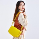 Korean style autumn and winter PU women's bag fashion simple shoulder messenger bag women's Korean style underarm bag