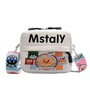 Western Style Cute Printed Small Bag Arrival Cartoon Trendy Korean Style Student Fashionable Wide Shoulder Strap Shoulder Crossbody Bag