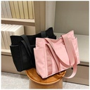 Fashion Large Capacity Tote Bag Japanese Style Simple All-match Handbag Women's Fashionable Casual Lightweight Shoulder Bag