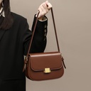 Women's Bag Shoulder Leather Women's Bag Underarm Fashion High-end Texture Niche Crossbody Tofu Bag