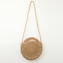 Factory direct round straw bag women's small fresh messenger bag style complete multi-color optional