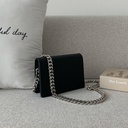 Ins Super Hot Thick Chain Hong Kong Style Small Bag Women's High-end All-match Fashionable Chain Shoulder Crosbody Bag