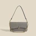 Spring and Summer Fashion All-match Bag Women's Niche High-end Houndstooth Crossbody Small Square Bag