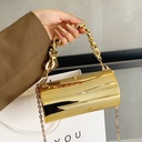 Fashion acrylic mirror cylinder bag chain lipstick bag candy color elegant evening bag crossbody box bag