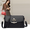 Fashion Women's Bag Portable Shoulder Crossbody Bag Genuine Leather Texture Middle-aged Mother's Bag All-match Niche Trendy Bag