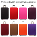 Solid Color Thickened Wear-resistant Elastic Luggage Case Luggage Case Protective Case with Tie Rod Travel Leather Case Jacket Dust Cover