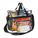 亚马逊跨境透明PVC大容量行李袋便携手提旅行防寒洗漱包工厂现货