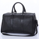 Portable travel bag large capacity men's and women's shoulder luggage bag travel bag business travel bag woven PU leather