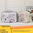 In stock cartoon storage bag large capacity one-shoulder crossbody travel bag portable portable trolley luggage travel bag