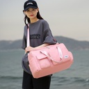 Korean version of large capacity portable fitness bag shoulder independent shoe warehouse yoga travel bag short travel sports bag