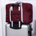 Plug-in Trolley Case Folding Second Generation Airplane Bag Travel Boarding Storage Bag Large Capacity Hand Luggage Travel Bag