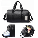 men's short-distance business handbags dry and wet separation gym bag PU leather waterproof sports bag logo travel bag women