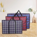 Plaid moving bag Oxford cloth waterproof luggage bag thickened quilt clothing storage bag large capacity Travel Bag