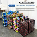 Large capacity moving bag portable non-woven luggage bag quilt clothes storage woven bag spot factory