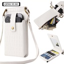 Mobile Phone Bag Women's Multifunctional Crossbody Bag Retro Mini Single Shoulder Crocodile Coin Purse
