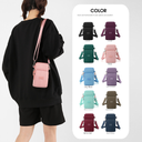 small bag women's solid color all-match mobile phone bag small messenger bag vertical Japanese and Korean mini coin bag