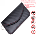 RFID mobile phone signal shielding bag new carbon fiber anti-radiation car key bag 6.5 inch machine information bag