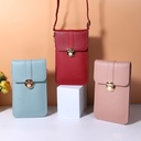 niche Mini mobile phone bag Japanese and Korean multi-layer fashion girls transparent touch screen slung small bag