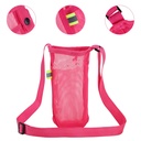Unisex Single Shoulder Water Cup Net Bag Portable Water Cup Hanging Bag Mobile Phone Bag Strap Water Cup Protective Cover