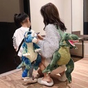 Cartoon Big Dinosaur Bag Funny Plush Toy Tyrannosaurus Rex Triceratops Bag Children's Backpack