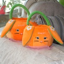 Easter Children's Baby's Cute Toy Candy Little Girl's Plush Hand Carrying Basket Fruit snack bag